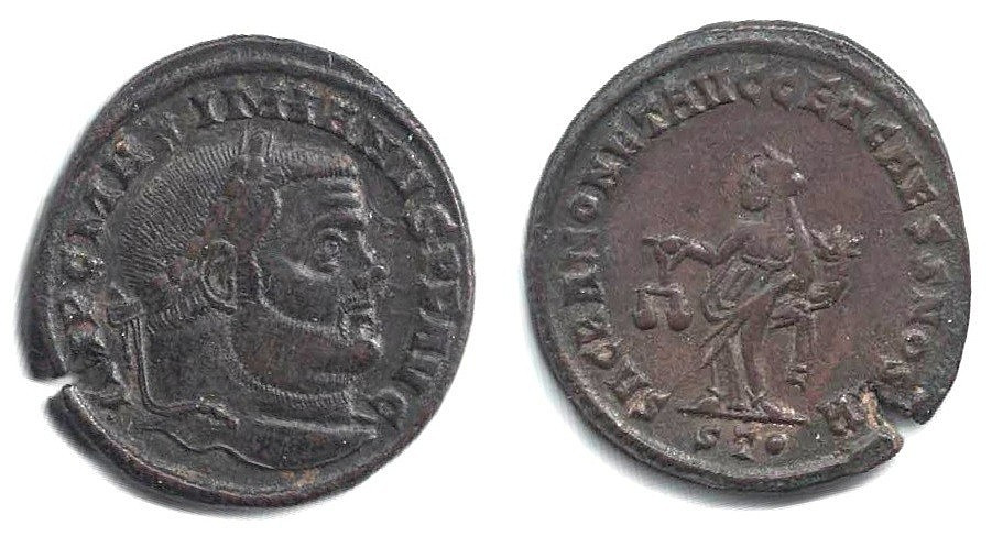 A Great-looking Emperor Maximianus 286-305 AE Bronze Ancient Roman Coin