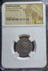 Roman Emperor Probus 276AD-282AD NGC Genuine Certified Aurelianianus Coin