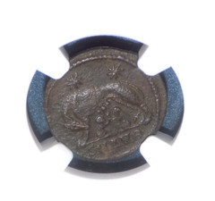 ROMAN EMPIRE CONSTANTINIAN AD 330-340 BI Nummus AE3/4 NGC Rome Founding XF Coin