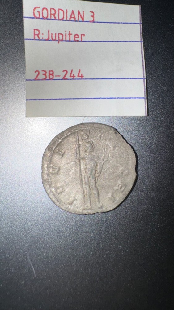 Gordian III 238 AD antoninianus Rare genuine ancient Roman Silver coin Jupiter