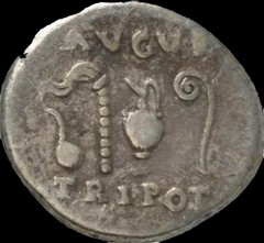 Vespasian. 69-79 AD. AR Denarius.July-December, 71 AD. Priestly implements