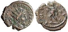 Victorinus Antoninianus “INVICTVS Sol with Whip” Very Fine