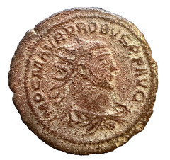 Probus AD 276-282 Roman Empire Ancient Billon Antoninianus Coin CLEMENTIA TEMP
