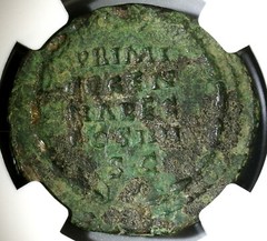 148 NGC VF Antoninus Pius Roman Empire AE As 10th Year Reign Coin (19061701C)