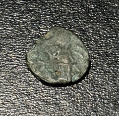 5th Century AD Vandals AE 10.5mm Victory, Imitating Valentinian III Coin