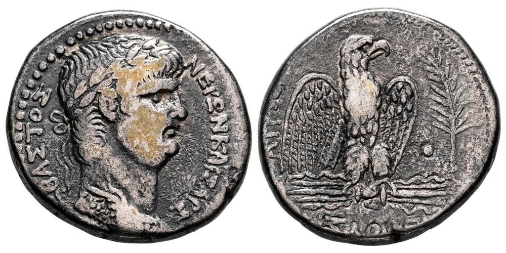 SYRIA, Nero, 54-68. Tetradrachm (Silver, 26 mm, 14.14g, 1h)