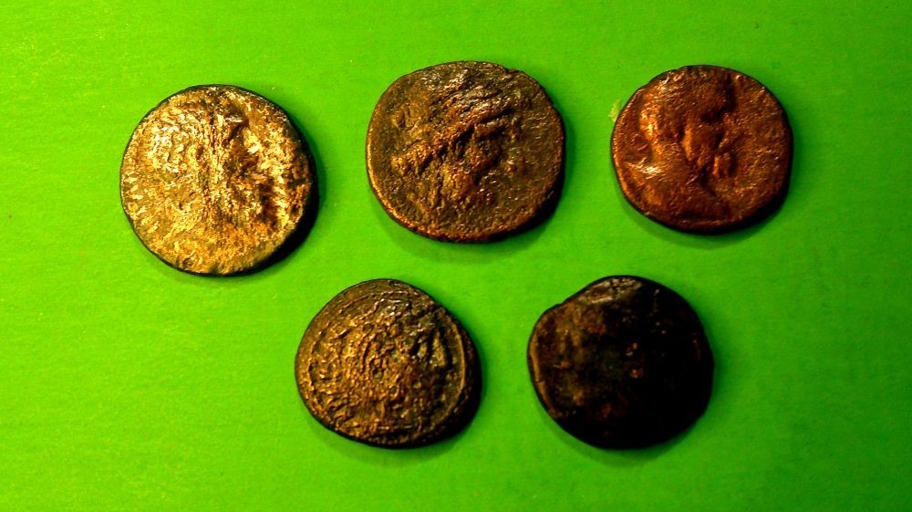 My 5 best ancient greek coins all bronze Zeus Philip II Artemis and more