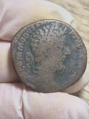 Commodus AE Sestertius/ HILARITAS, 186-187 AD.