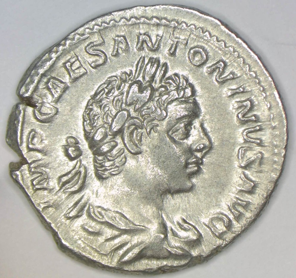 Elagabalus Denarius. Fides Reverse. Struck 219 AD.