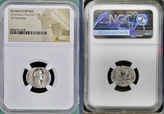 Roman Emperor Antoninus Pius Ancient Silver Denarius 138-161AD NGC Genuine Coin