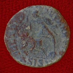 Ancient Roman Empire Coin CONSTANTIUS II Roman Soldier Spearing Fallen Horseman