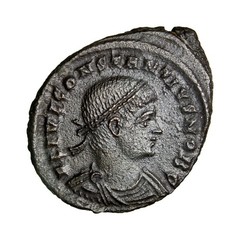 Constantius II, as Caesar, BI Nummus. Cyzicus, AD 331-334. Scarce SMKA Gloria