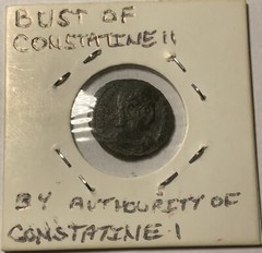 Ancient AD336 Constantine I The Great Roman Coin Beautiful Portrait