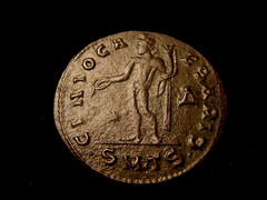 MAXIMINUS II, Filius Augustorum, 308-309. FOLLIS. Thessalonica. GENIO CAESARIS