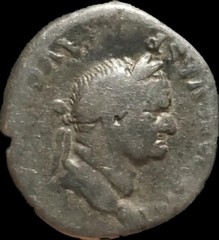 Vespasian. 69-79AD. Silver Denarius. SPQR in Wreath . Rome Mint . Rare