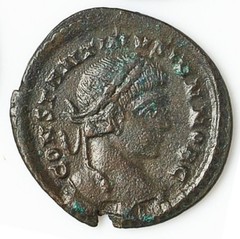 EMPIRE Constantine II Caesar LONDON 324AD as Caesar VOT X Ancient Roman Coin 487