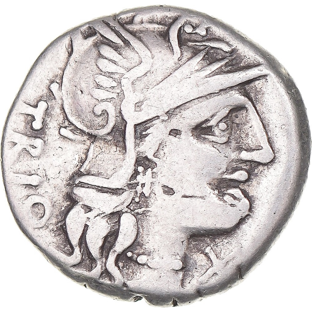 [#1170798] Coin, Lucretia, Denarius, 136 BC, Rome, VF(30-35), Silver, Crawford:2
