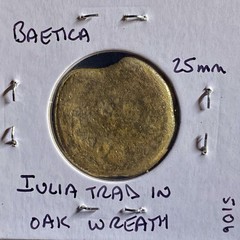 14BC-10BC Emperor Augustus Ancient Roman Province Julia Traducta Coin Octavian