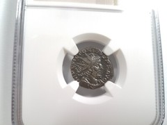Victorinus Romano Gallic Empire NGC AU BI Double Denarius Ancient Roman Coin