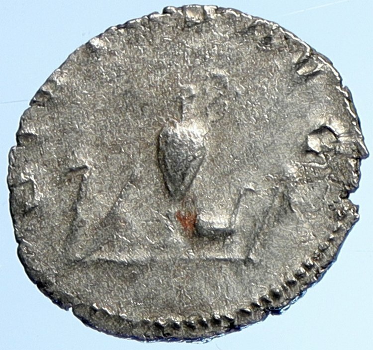 SALONINUS son of GALLIENUS Cologne Ancient OLD Silver Roman Coin LITUUS i110070
