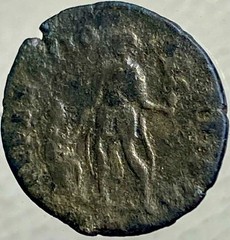 Ancient Roman Coin 378-383 AD Emperor Gratianus Kneeling Female Genuine Gratian