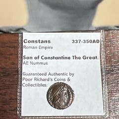 Constans: Son of Constantine The Great 337-350AD. High Quality R1513 AU/BU Wow!