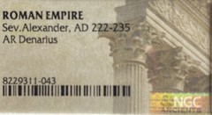 NGC Emperor Severus Alexander 222-235 AD Ancient Silver Roman Denarius Genuine
