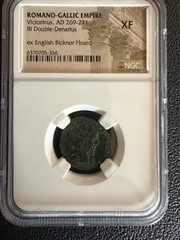 269-271 Romano-Gallic Empire Victorinus BI Double-Denarius – NGC Bicknor Hoard