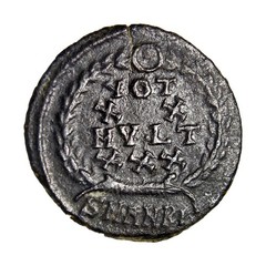 Constantius II AE Follis VOT XX MVLT XXX Heavy Flan Antioch SMANBI Roman Coin