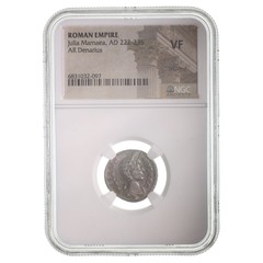 Roman Empire Denarius of Julia Mamaea (died 235 CE), NGC Graded Very Fine (VF)