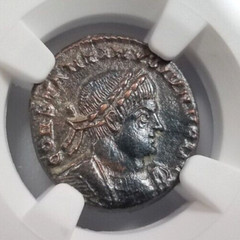Constantine II Roman Empire BI Nummus AE3/4 NGC Ch AU Ancient Epfig Hoard Caesar