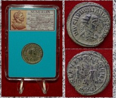 Ancient Roman Empire Coin NUMERIAN Jupiter and Numerian Antoninianus