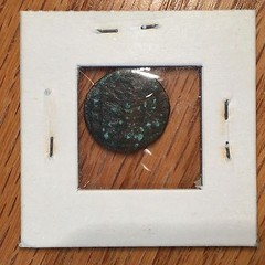 330-346 AD Constantinopolis AE 4 Commem of Constantine I She-wolf & Twins #F816
