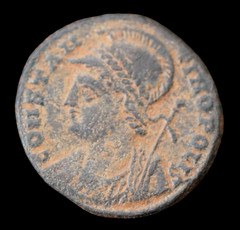 Ancient Roman coin. CONSTANTINOPOLIS. Commemorative Series Æ17. 2,15 gramm. #168