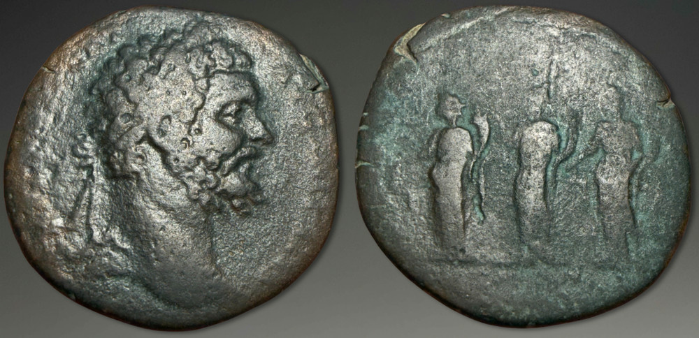 Septimius Severus. AE Sestertius, ca. 194 AD.