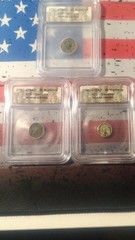 ICG Certified Roman Imperial Nummus Billon Coins 27BC-476AD Lot (3)