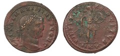 Maximinus II 309-313 A.D. Follis VF VIRTVTI E-XERCITVS #AC61764