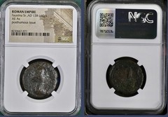 Roman Empress Faustina Sr NGC Genuine As Coin 138-140AD Posthumous Bronze