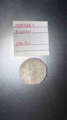 Gordian III 238 AD antoninianus Rare genuine ancient Roman Silver coin Jupiter