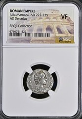 222-235 AD Julia Mamaea Roman Empire AR Denarius NGC VF20 Story Vault SPQR Co…