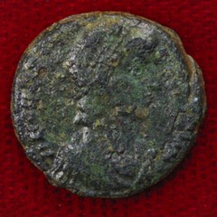 Ancient Roman Empire Coin CONSTANTIUS II Roman Soldier Spearing Fallen Horseman