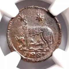 House of Constantine ROMAN EMPIRE AE3/4 (BI Nummus) AD 330-340 NGC MS