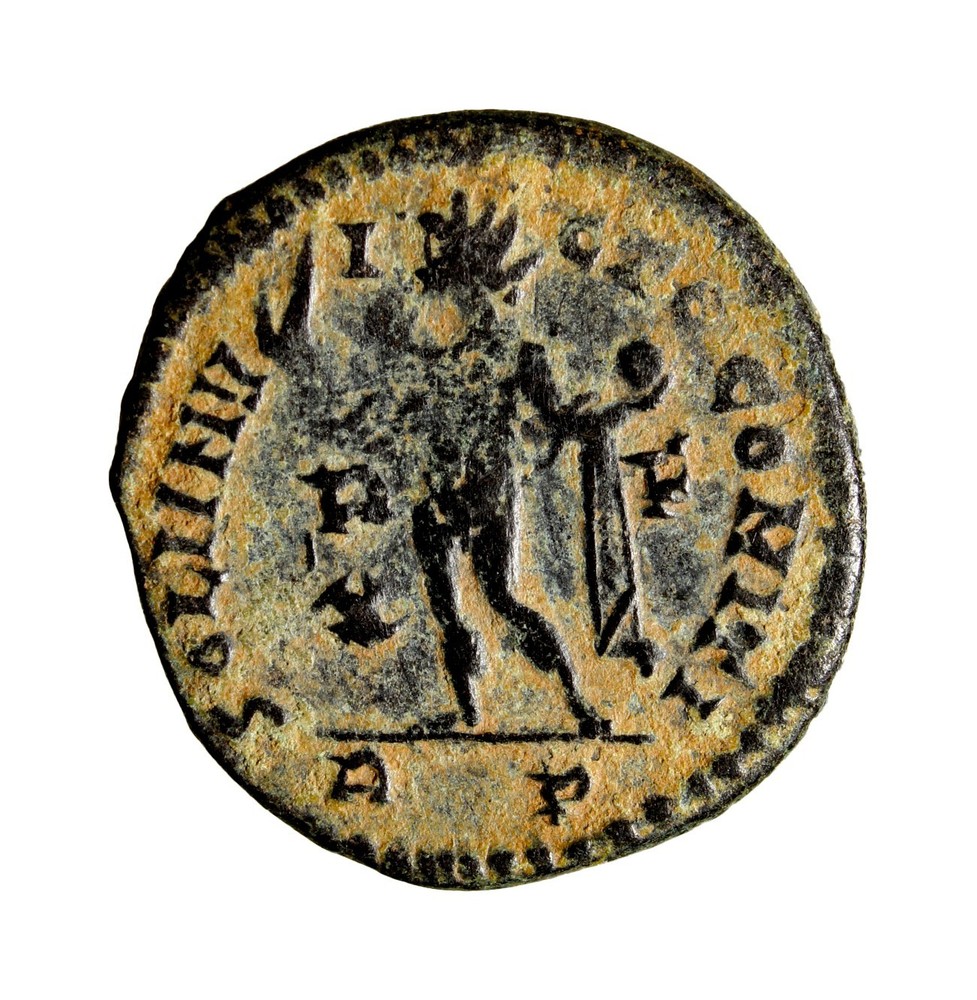 Constantine I, 307/310-337. Follis (Bronze, 18 mm, 3.04 g, 12 h), Rome RP R F X