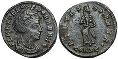 Wife of Constantius THEODORA Died Before 337 Æ4 CONSTANTINOPLE Pietas 337-40 AD