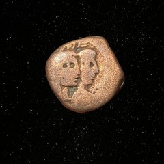 Petra NGC Ancient Nabataean Kingdom 9BC-40AD Coin Aretas IV Shaqilat Nabataea
