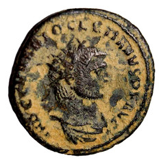 Diocletian Antoninianus Antioch AD 285. Genuine Ancient Roman Coin COA