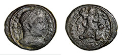 Constantine I AE Follis Sarmatia Devicta Trier AD 323 Authentic Roman Coin COA