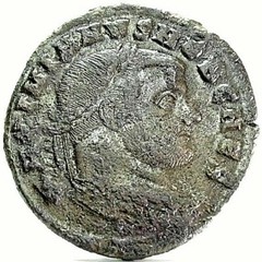 Roman Empire (Galerio MASSIMIANO) Follis-ROMA