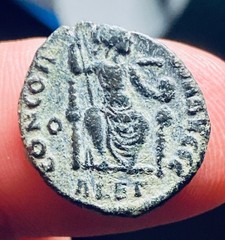 Theodosius I AE Nummus Alexandria AD 378-383, EXTREMELY RARE, POSSIBLE 2nd KNOWN