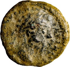 Marcus Aurelius Aelia Capitolina (Jerusalem) AE – Tyche with Bust – Judaea